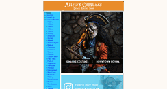 Desktop Screenshot of aliciascostumes.com